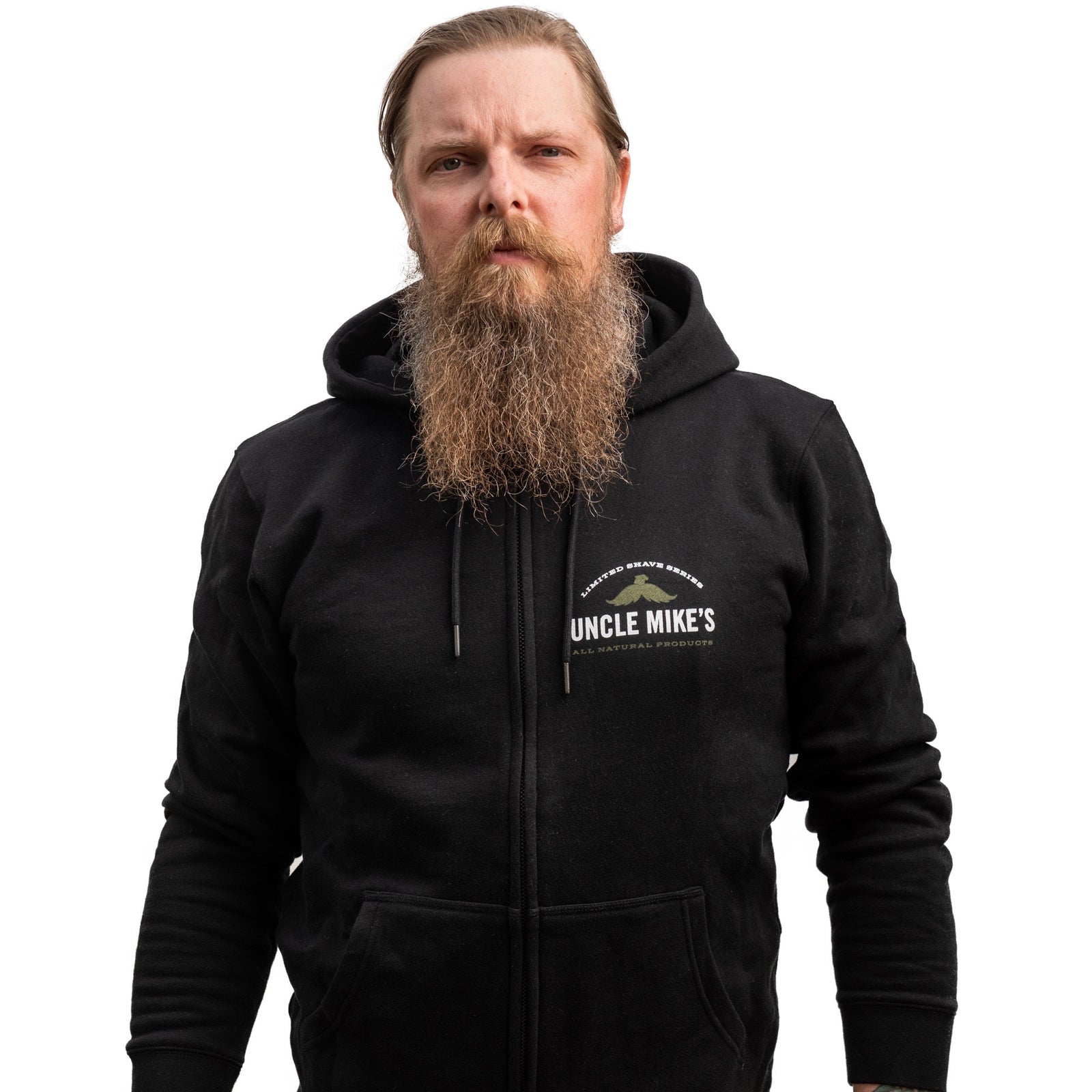 Mustache Eagle Zip Up Hoodie